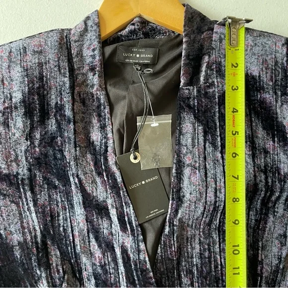 Lucky Brand Velvet Blazer in Deep Purple - Picture 15 of 16